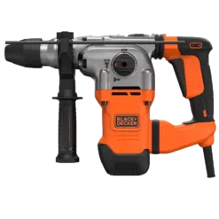פטישון חשמלי BLACK&DECKER 1250W SDS-PLUS 3 פונקציות עם 2 מקדחים באחריות יבואן רשמי
