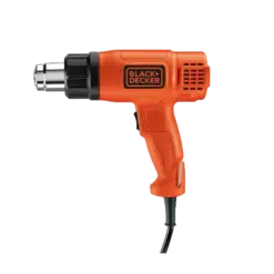 אקדח חום מקצועי BLACK&DECKER 1750W 2 דרגות חום 460-600 מעלות באחריות יבואן רשמי