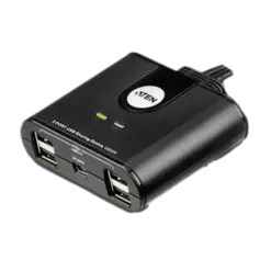 ממתג USB 2 מחשבים 4 יציאות USB 2.0 ATEN US224 באחריות יבואן רשמי
