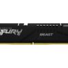 זכרונות Kingston Fury Beast DDR5 32GB 6000MHz CL30 EXPO XMP שחור באחריות יבואן רשמי 3 שנים