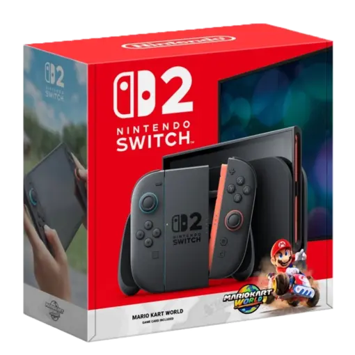 קונסולת משחק Nintendo Switch 2 Mario World 256GB LCD 7.9 אינץ 4K HDR 120fps באחריות יבואן רשמי
