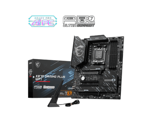 לוח אם MSI X870 GAMING PLUS WIFI AM5 DDR5 WiFi 7 BT5.4 באחריות יבואן רשמי