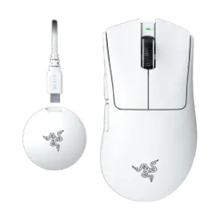 עכבר אלחוטי Razer DeathAdder V4 Pro – לבן