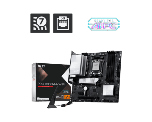 לוח אם MSI PRO B850M-A WIFI AM5 DDR5 WiFi 7 Bluetooth 5.4 באחריות יבואן רשמי