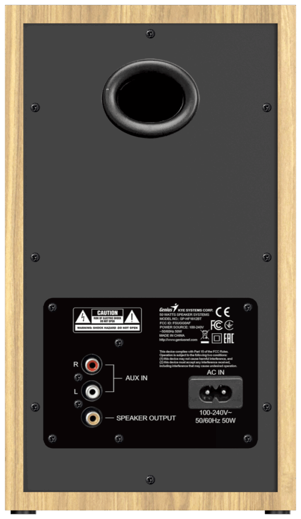 רמקולים עץ GENIUS SP-HF1812BT 50W