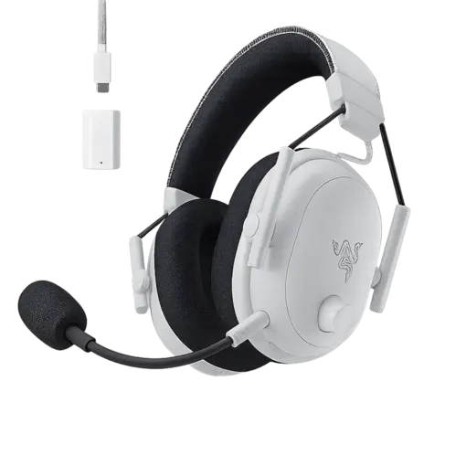 אוזניות אלחוטיות Razer BlackShark V3 Pro - לבן
