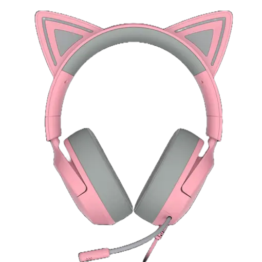 RAZER KRAKEN KITTY V3 X – אוזניות גיימינג חוטיות ורוד
