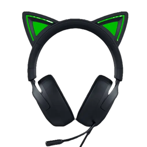 RAZER KRAKEN KITTY V3 X – אוזניות גיימינג חוטיות שחור