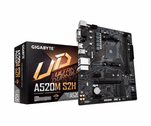 לוח אם למעבדי Gigabyte A520M S2H 1.3 VGA DVI HDMI AM4 AMD