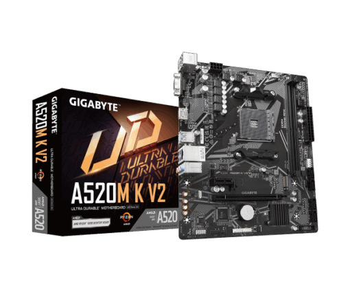 לוח אם Gigabyte AMD A520 K V2 rev 1.1 DDR4 For AM4