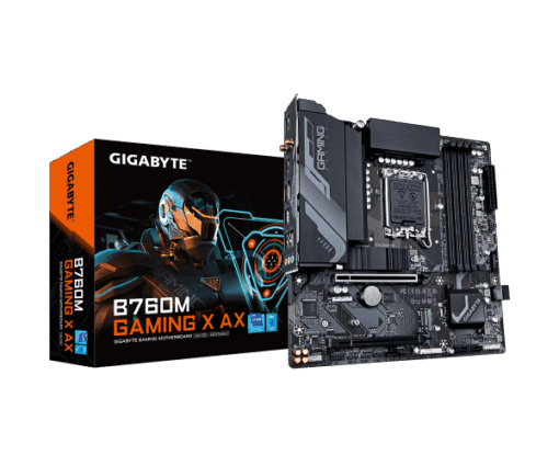 לוח אינטל דורות 12-14 Gigabyte B760M GAMING X AX 1.2 DDR5 Wifi BT