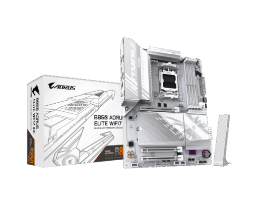 לוח אם GIGABYTE B850 AORUS ELITE WIFI7 ICE DDR5 AM5 BT 2.5GBE LAN