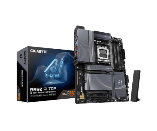 לוח אם GIGABYTE B850 AI TOP WIFI7 ATX DDR5 AM5 2x10GBE LAN