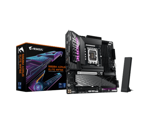 לוח למעבד דור 15 Gigabyte B860M AORUS ELITE WIFI6E ATX 2.5GB LAN