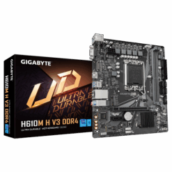 לוח לאינטל דור 12-14 Gigabyte H610M H DDR4 V3 REV1.0 VGA HDMI