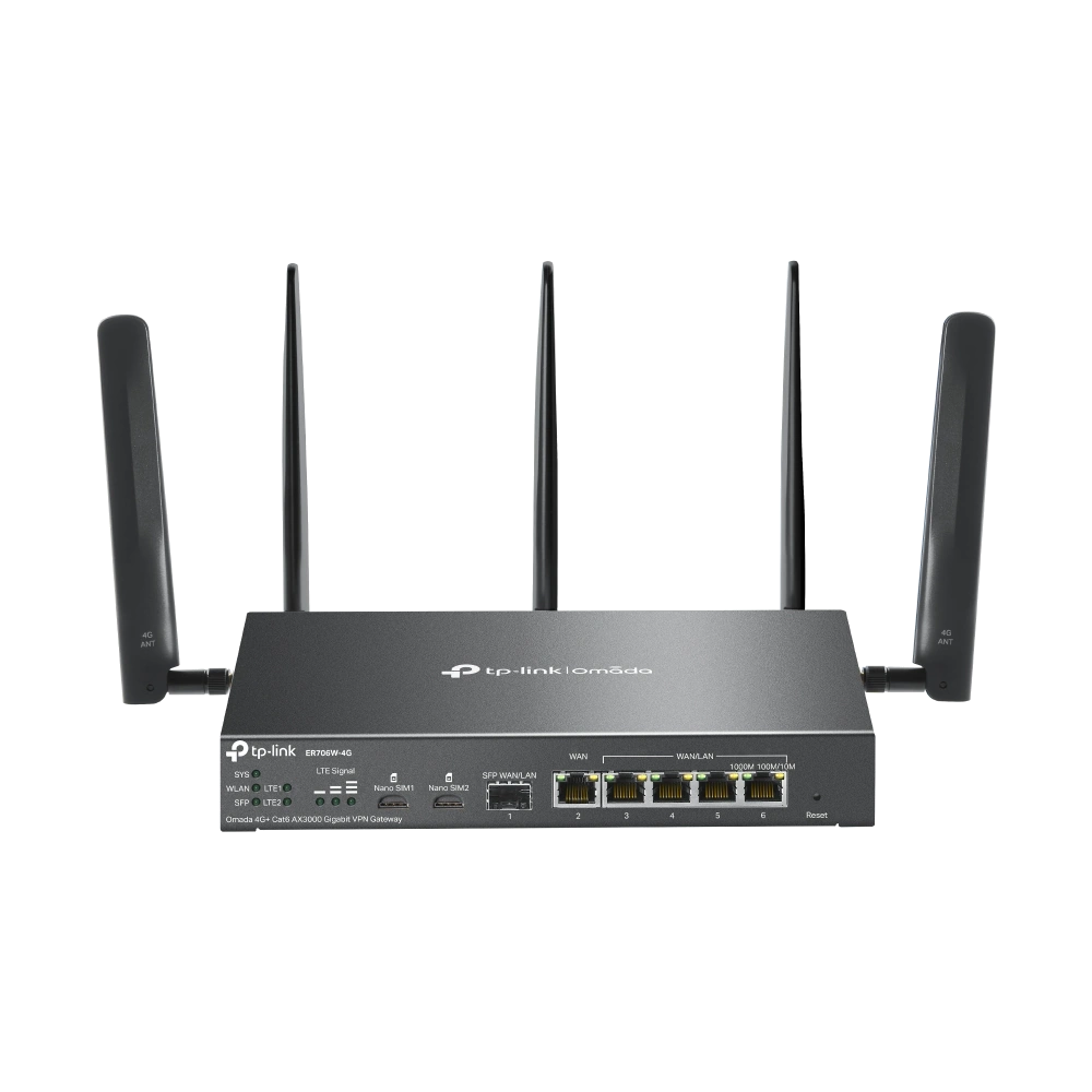 נתב VPN סלולרי ER706W-4G AX3000 מבית TP-LINK