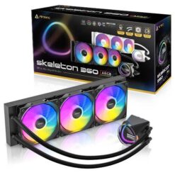 קירור נוזלי משולש Antec SKELETON 360 ARGB Black INTEL AMD