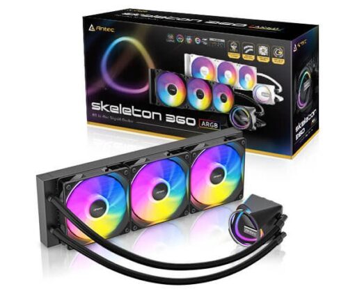 קירור נוזלי משולש Antec SKELETON 360 ARGB Black INTEL AMD