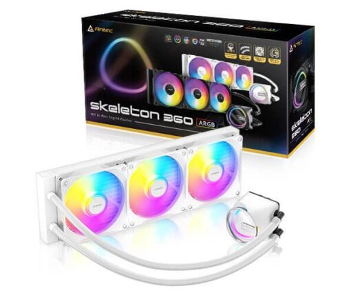 קירור נוזלי משולש Antec SKELETON 360 ARGB White INTEL AMD