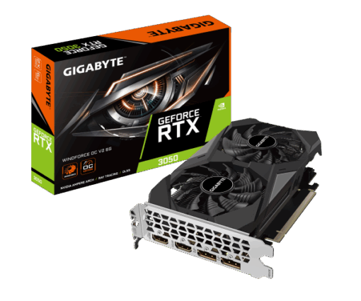 כרטיס מסך Gigabyte RTX 3050 Windforce 2 OC V2 6GB