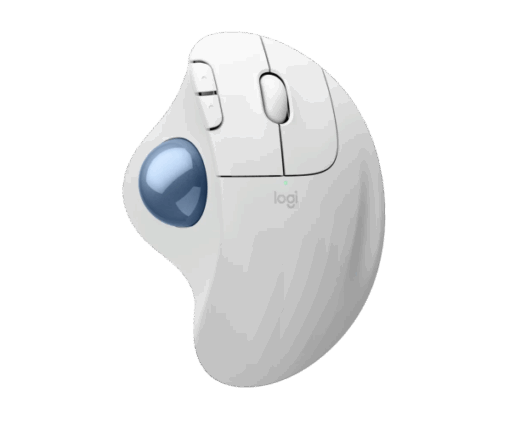 עכבר ארגונומי Logitech M575S TrackBall White 2000DPI BT