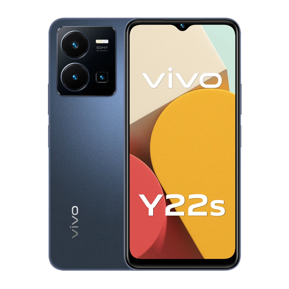 סמארטפון vivo דגם Y22s בצבע כחול כוכבים