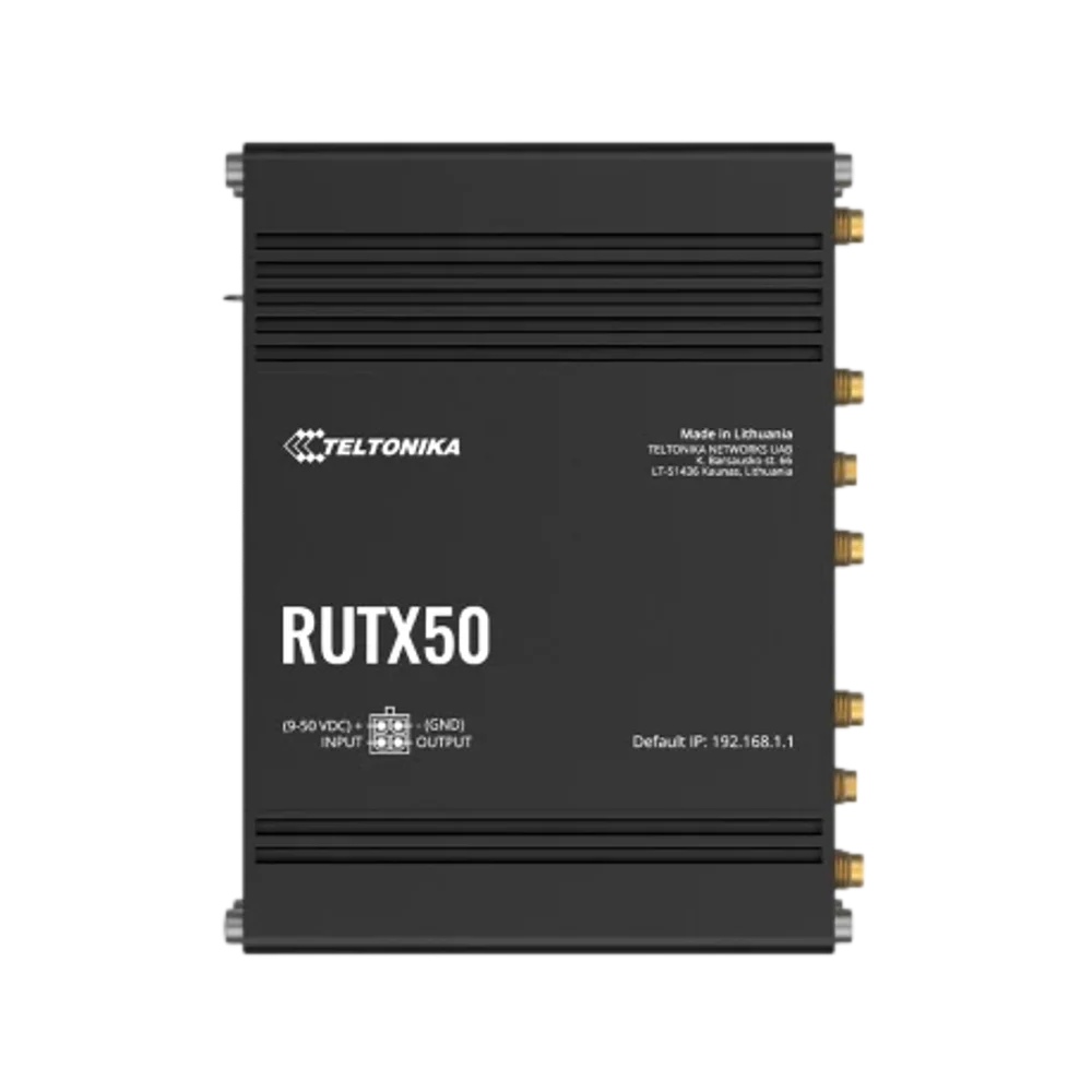 נתב סלולרי תעשייתי RUTX50 5G מבית TELTONIKA