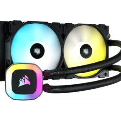 קירור נוזלי Corsair H100 RGB 240mm Liquid CPU Cooler