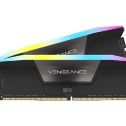 ז. לנייח CORSAIR VENGEANCE RGB 64GB 2x32GB DDR5 6000MHz C30