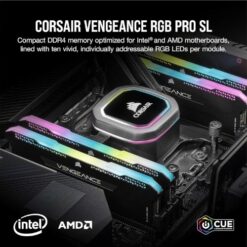 זכרון קיט לנייח CORSAIR 32GB 4X8 DDR4 3200MHz CL16 RGB PRO Black