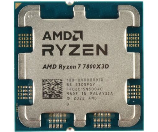 מעבד AMD Ryzen 7 7800X3D Max 5.0 GHZ 8Crs PCIE 5.0 AM5 120W TDP