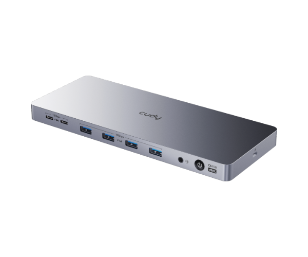 תחנת עגינה Cudy CS700 Dual 4K 10Gbs USB-C PD 100W