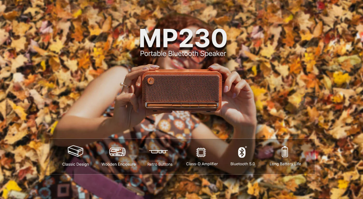 Edifier MP230 - Tabletop Bluetooth Speaker (brown) – תמונה 5