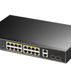 CUDY 16-GbE PoE Switch with 2 Uplink GbE GS1018PS2 1.0