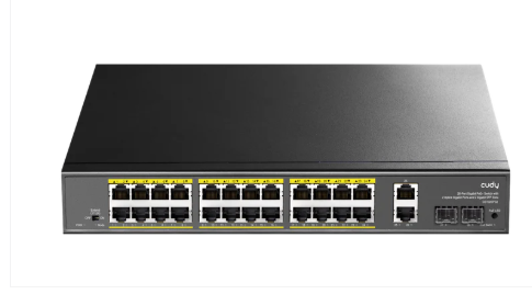 GS1026PS2 מתג PoE 24-GbE עם 2 Uplink GbE ו-2 Uplink SFP