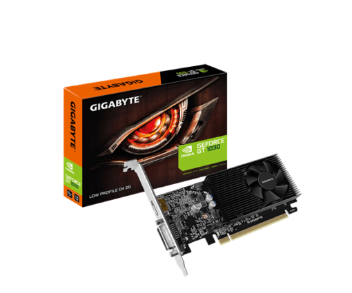 כרטיס מסך Gigabyte GT 1030 2GB DDR4 DVI HDMI Low Profile