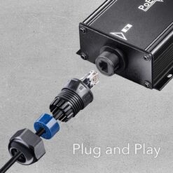 Alternative view of CUDY 2-Channel Gigabit PoE++ Outdoor Waterproof Extender