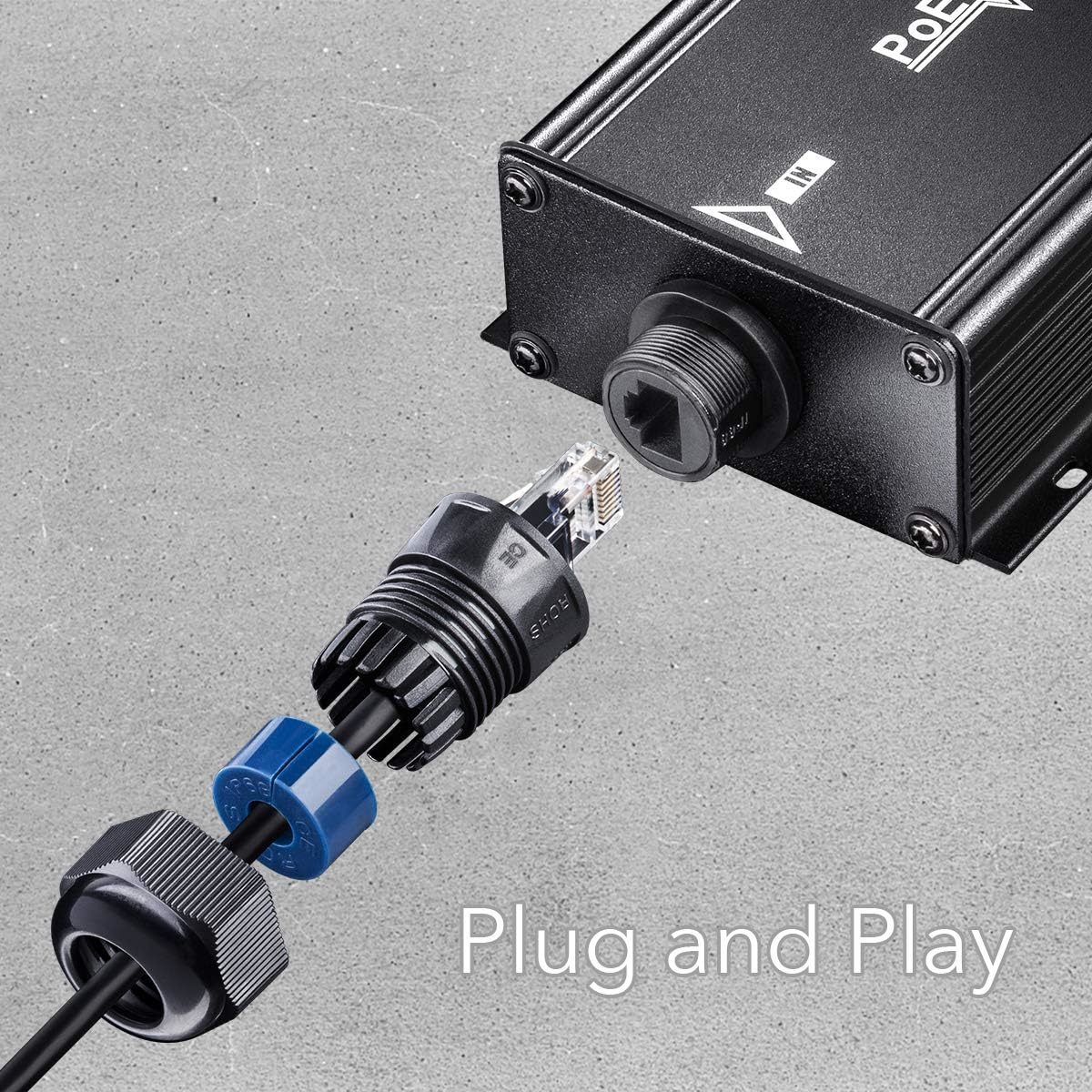 CUDY 2-Channel Gigabit PoE++ Outdoor Waterproof Extender – תמונה 2