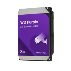 דיסק קשיח פנימי לנייח WD 3TB Purple 5400rpm 128MB 3.5