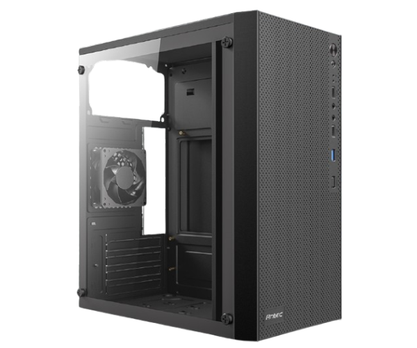 מארז Antec ST10M TG Mini Tower Micro-Atx Black Glass Side Panel – תמונה 3