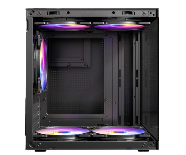 מארז Antec VCX10M ARGB Mini Tower Micro-Atx 5XARGB 120mm Fan – תמונה 3