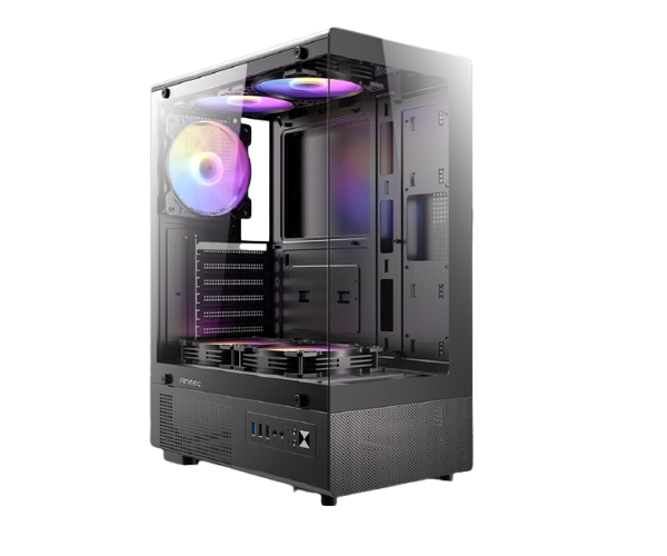 מארז Antec VCX300 RGB Elite Mid Tower 5X Fixed RGB Fans