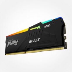זכרון לנייח Kingston Fury Beast RGB DDR5 32GB 4800MHZ C38 Black