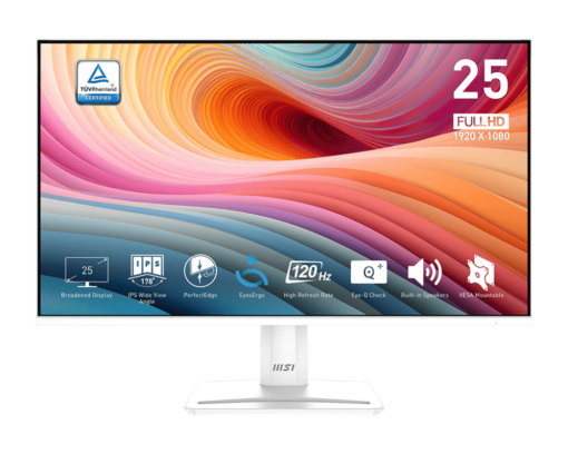 מסך מחשב עסקי 25 MSI PRO MP251W E2 WHITE