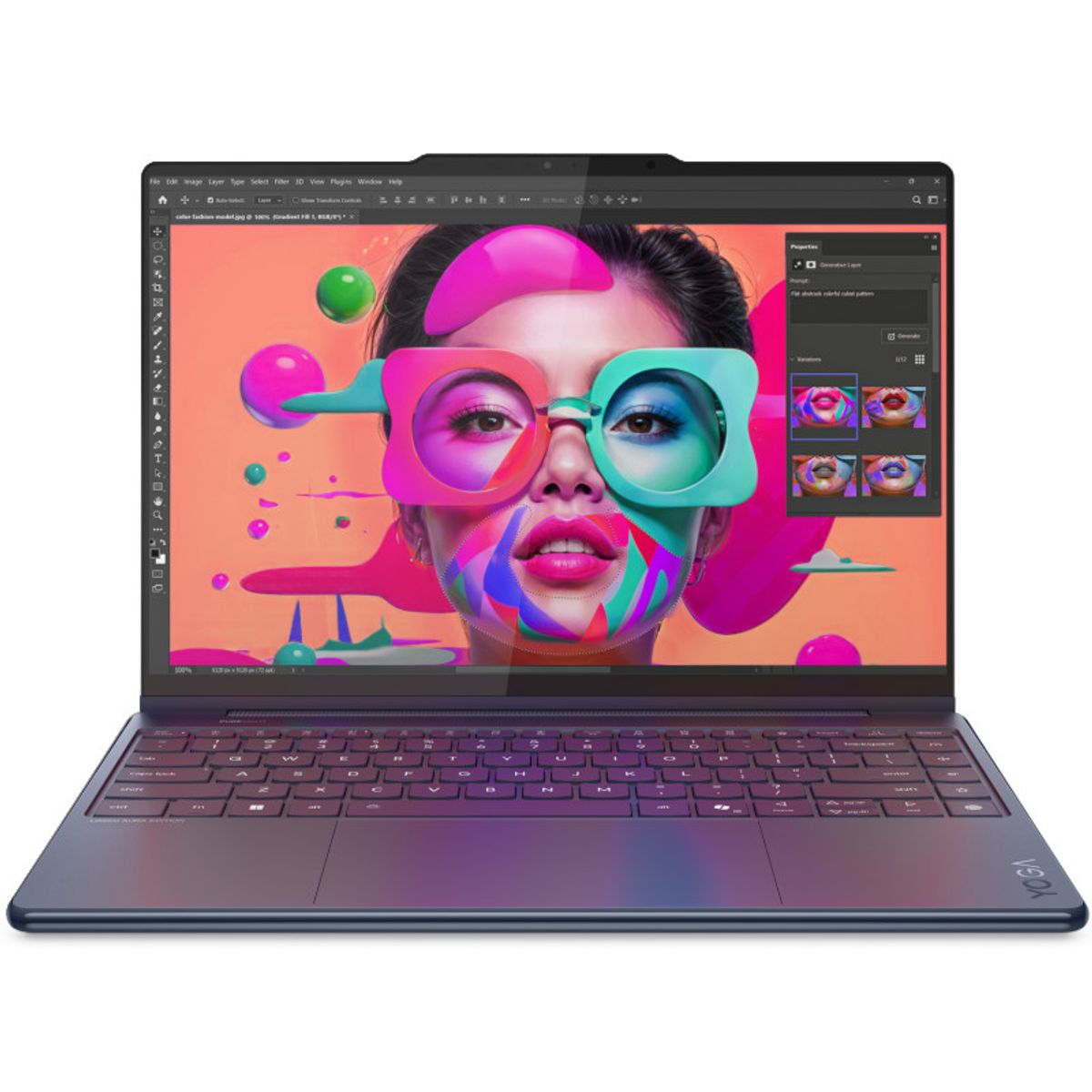 מחשב נייד Lenovo Yoga 9 14 אינץ Core Ultra 7 32GB 1TB SSD 4K OLED מסך מגע Cosmic Blue באחריות יבואן רשמי 3 שנים – תמונה 4