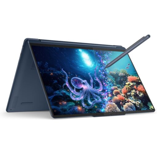 מחשב נייד Lenovo Yoga 9 14 אינץ Core Ultra 7 32GB 1TB SSD 4K OLED מסך מגע Cosmic Blue באחריות יבואן רשמי 3 שנים