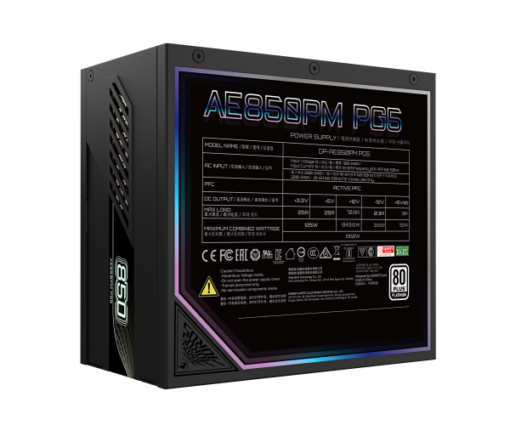 ספק כח  AORUS ELITE P850W 80 Plus Platinum Modular PCIe 5.0