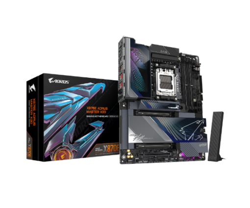 לוח אם Gigabyte X870E A MASTER X X3D 10GB 5GB lan Wifi 7 Usb 4.0