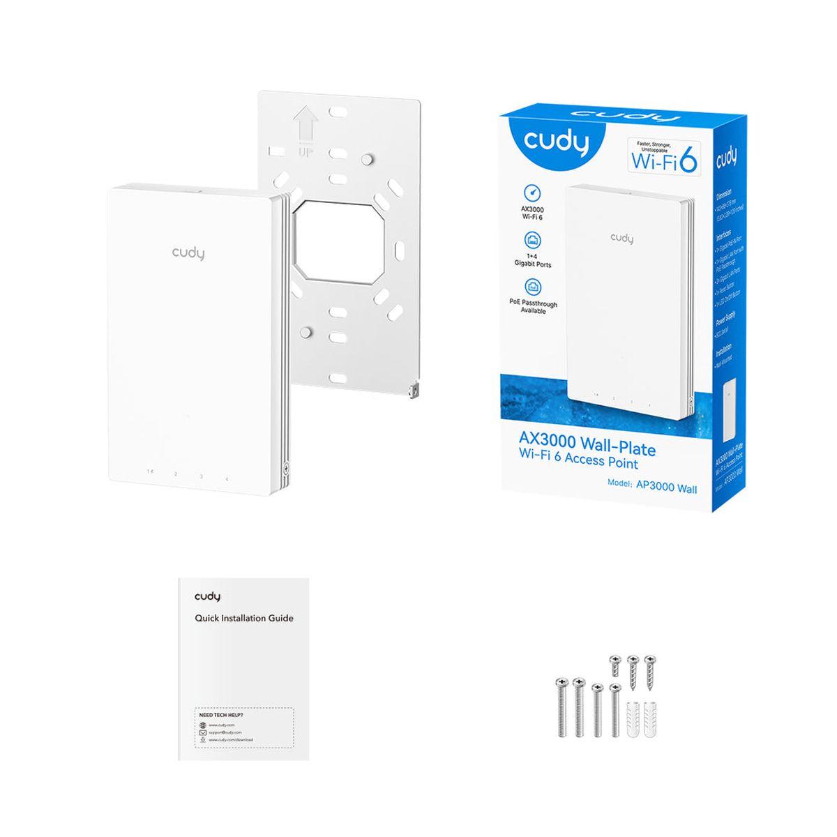 AX3000 Gigabit Wall-Plate Wi-Fi 6 Access Point – תמונה 5