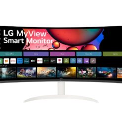 צג LG MyView Smart 34 ביחס 21:9 WQHD UltraWide קעור עם webOS תוצרת LG דגם: 34SR65QC-W